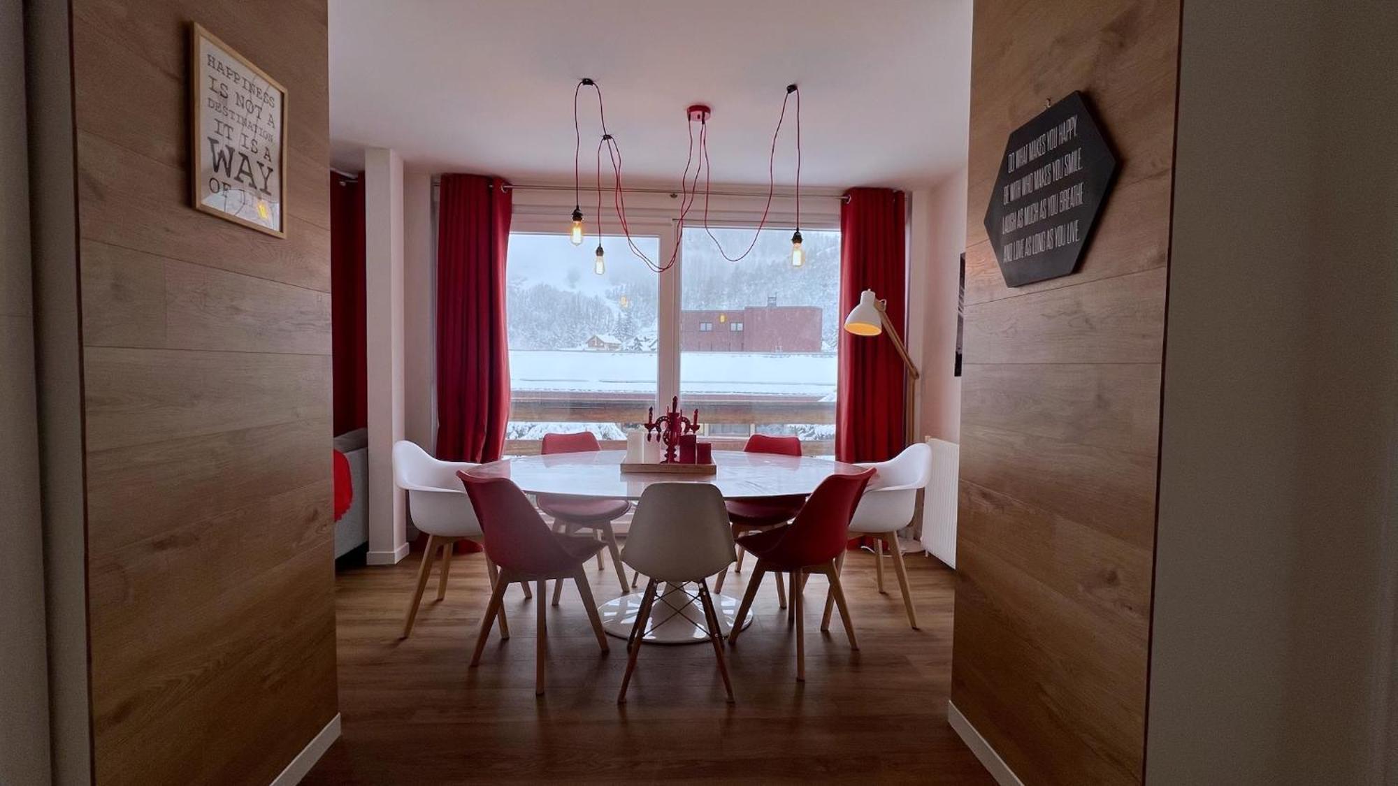 Rouge Canneberge -8 Personnes- 84M2 Vue Degagee Setaz Valloire Εξωτερικό φωτογραφία